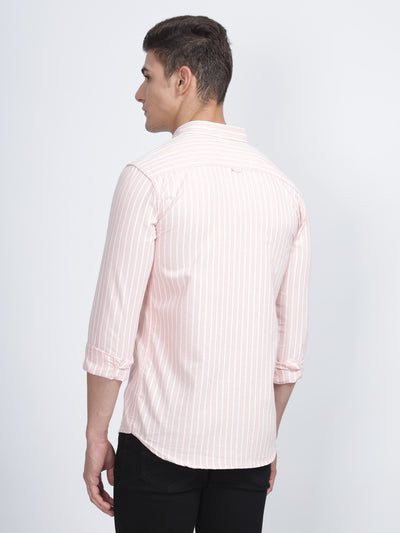 SINGLE LINE STRIPE OYSTER SHIRT