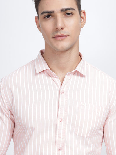 SINGLE LINE STRIPE OYSTER SHIRT