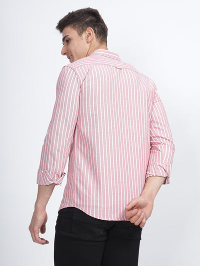 SINGLE LINE STRIPE BALLERINA PINK SHIRT