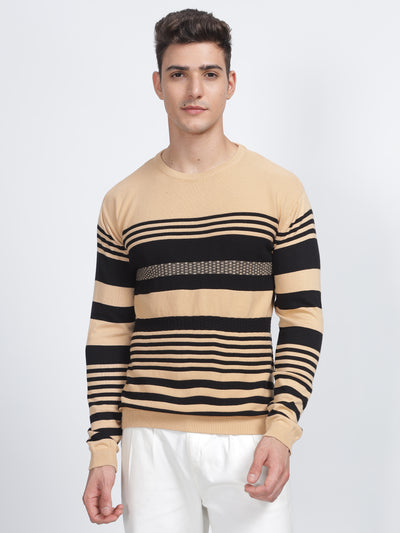 PREMIUM SWEATSHIRT STRIPES BEIGE