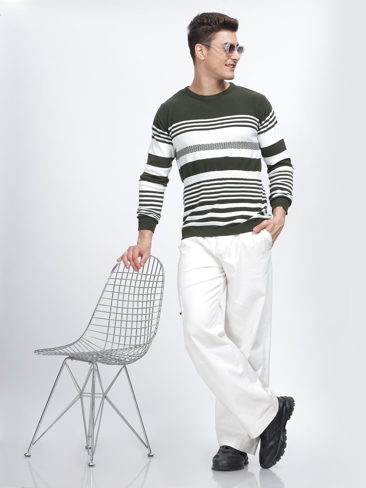 PREMIUM SWEATSHIRT STRIPE WHEELIE BIN